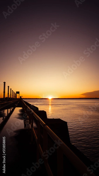 Obraz sunset on the pier