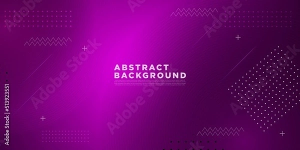Fototapeta Minimal pink abstract background, shape composition banner design. eps10 vector