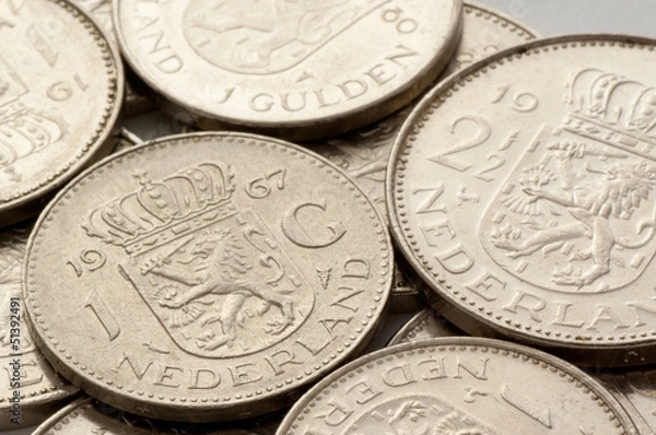 Obraz dutch guilder coins