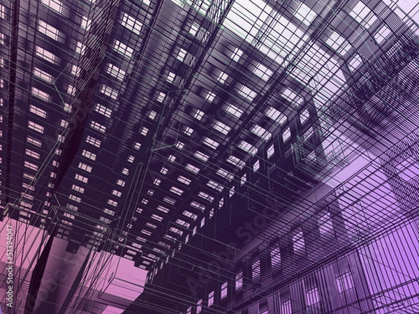 Obraz Abstract modern building