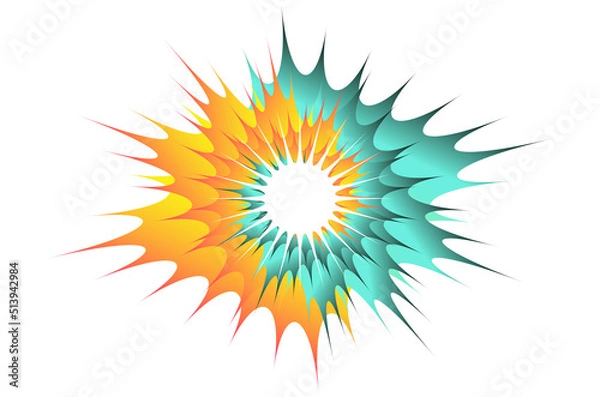 Obraz stellar explosion sun blue