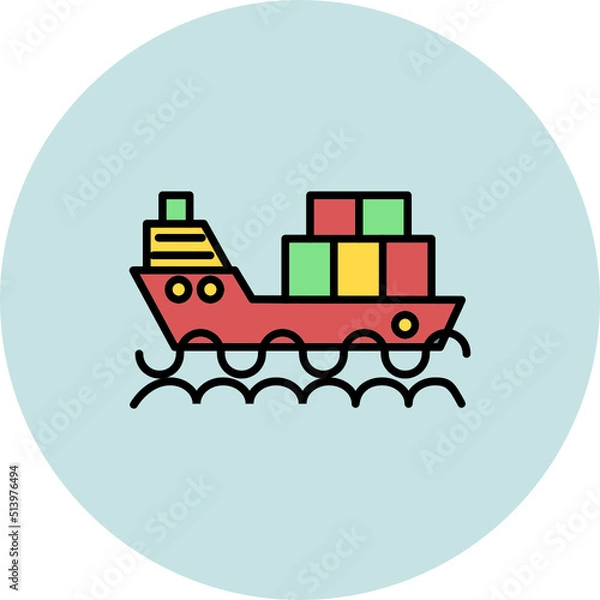 Fototapeta Ship Icon