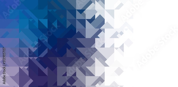 Fototapeta Intersecting shapes design on white background. Abstract minimalistic wallpaper. Colorful geometric template.