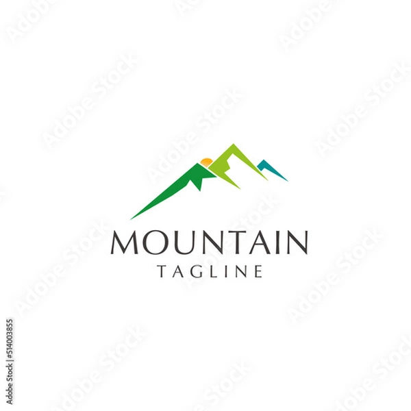 Obraz Mountain logo design icon template