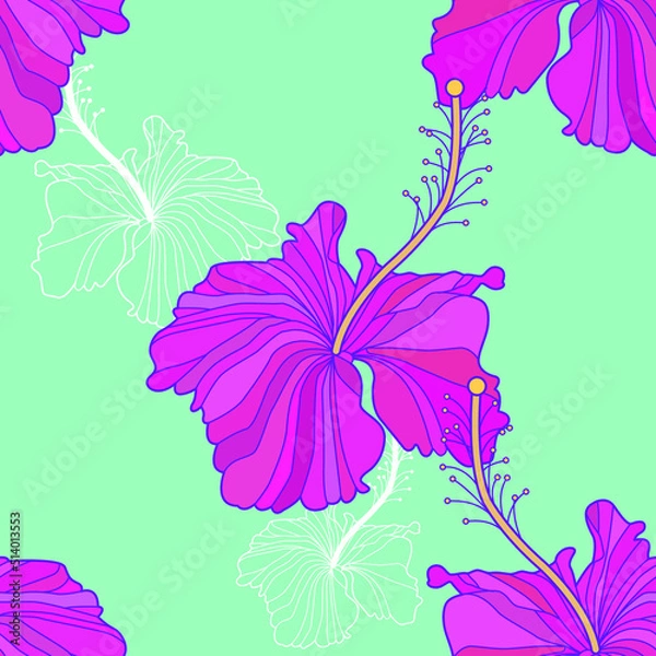 Fototapeta Colorful abstract flower background