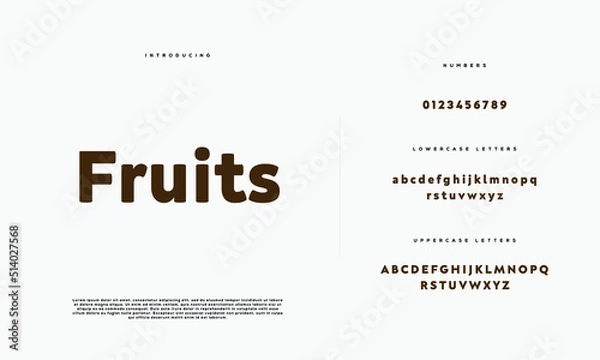 Fototapeta Abstract minimal modern alphabet fonts. Typography minimalist urban digital fashion future creative logo font. vector illustration