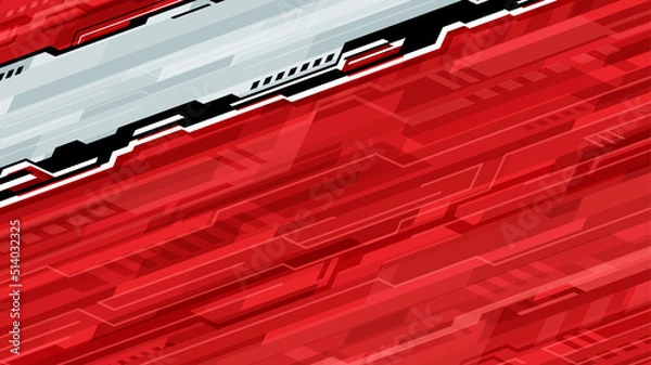 Fototapeta 近未来なイメージ_かっこいいラインの背景イラスト_16:9