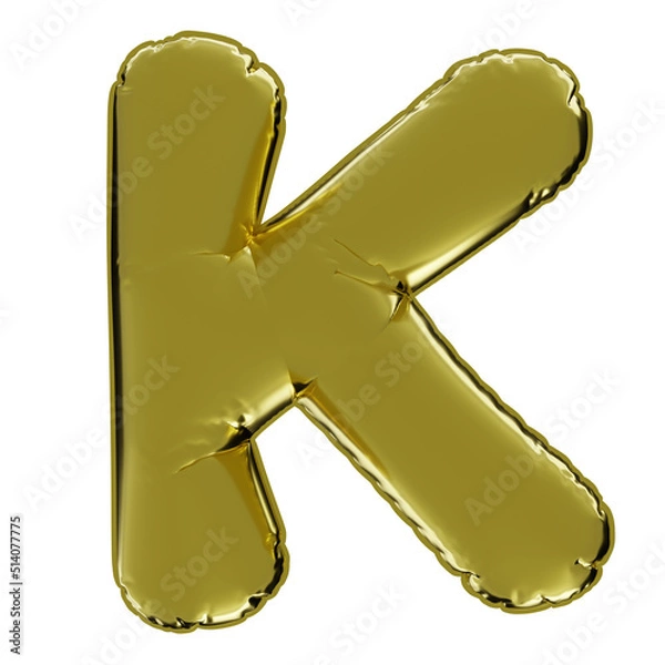 Obraz Gold Balloon Letter K