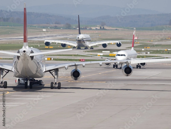 Obraz Taxiway Traffic Jam