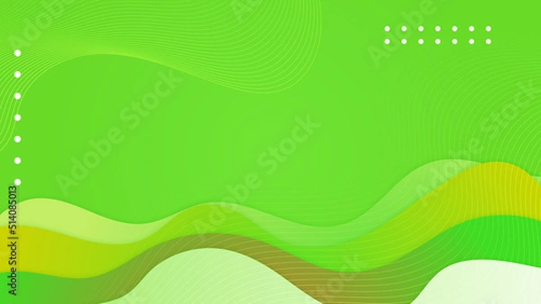 Obraz Abstract green background. Vector abstract graphic design banner pattern presentation background web template.