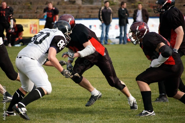 Fototapeta American football players