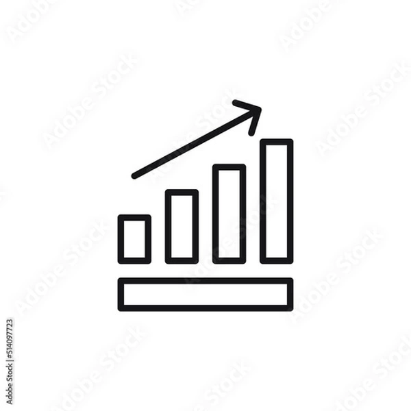 Obraz Garp bar flat icon isolated on white background