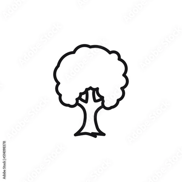 Obraz isolated tree on white background