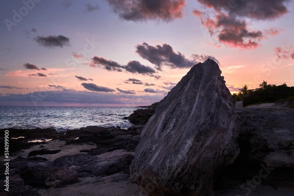 Obraz sunset over the rocks