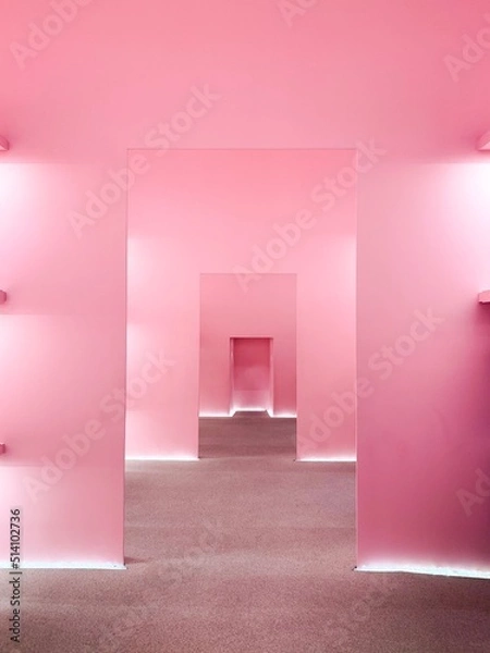 Obraz pink wall