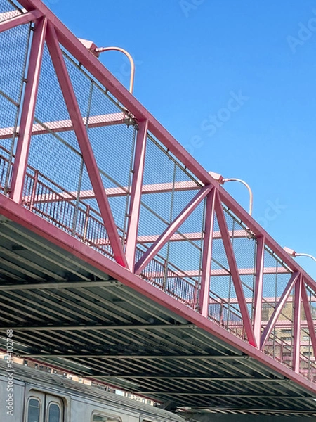 Fototapeta pink bridge