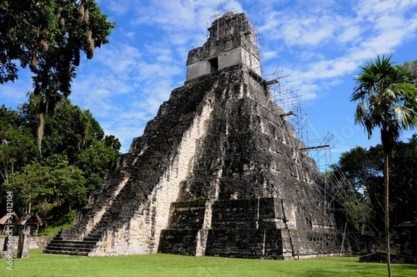 Obraz Tikal bei Flores in Guatemala