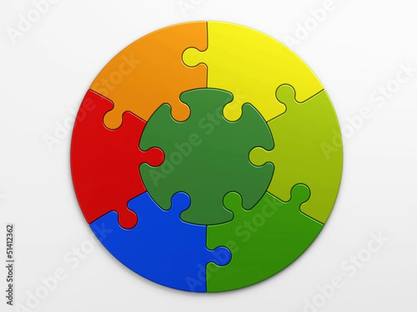 Obraz puzzle pieces to place concepts