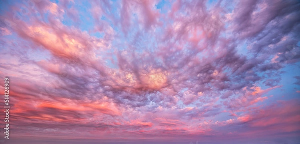 Obraz Beautiful Sky with dramatic clouds at sunrise