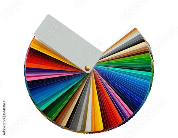 Obraz colour samples isolated on white