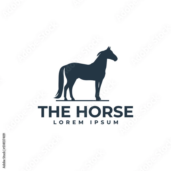 Obraz horse logo design template 