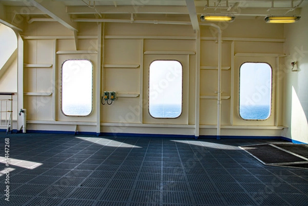 Obraz フェリーの甲板