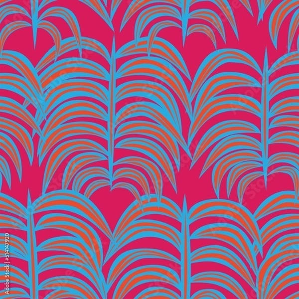 Fototapeta Tropical Leaf Seamless Pattern Design