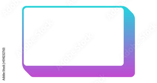 Fototapeta gradient rectangle box frame
