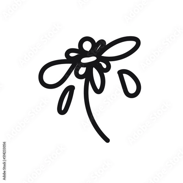 Obraz bow and ribbons flower coloring