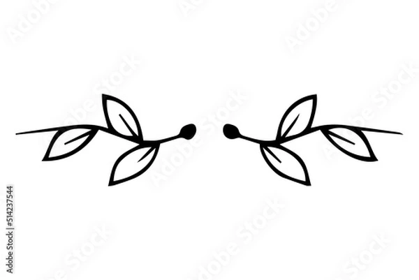 Obraz leaves art element