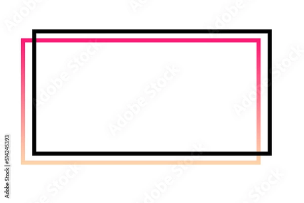 Fototapeta gradient rectangle frame