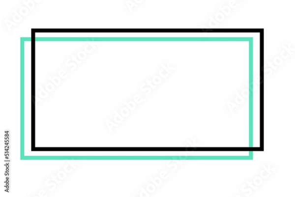 Fototapeta colorful rectangle frame