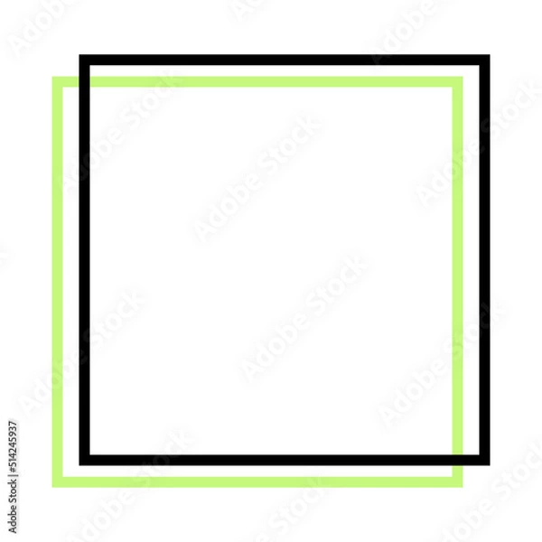 Fototapeta colorful square frame