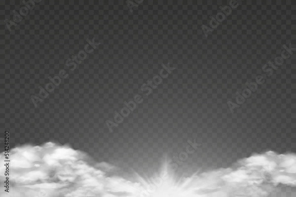 Obraz Sunlight through the clouds. PNG