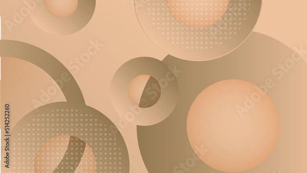 Obraz Abstract brown beige skin tone background. Vector abstract graphic design banner pattern background template.