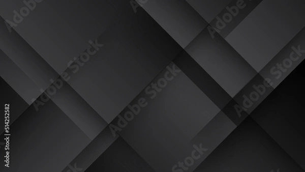 Obraz Abstract black background. Vector abstract graphic design banner pattern background template.