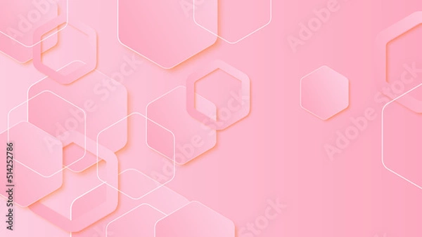 Fototapeta Abstract pink background. Vector abstract graphic design banner pattern background template.