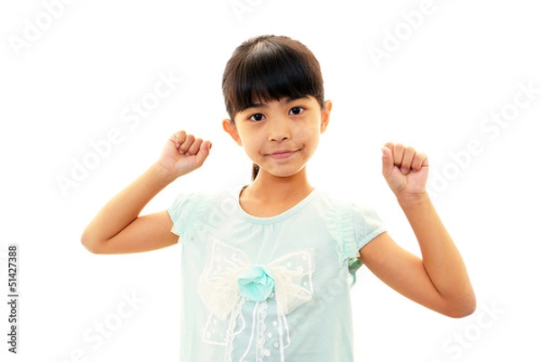 Obraz ガッツポーズの女の子