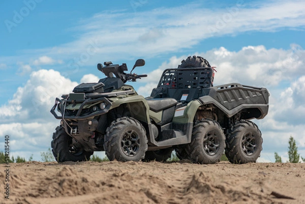 Obraz Off-road vehicle in the desert