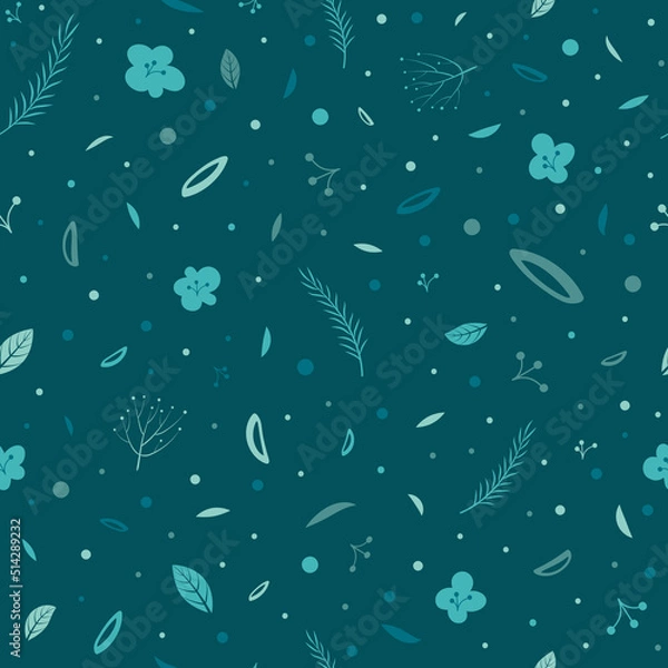 Fototapeta Vector summer or spring exotic seamless pattern