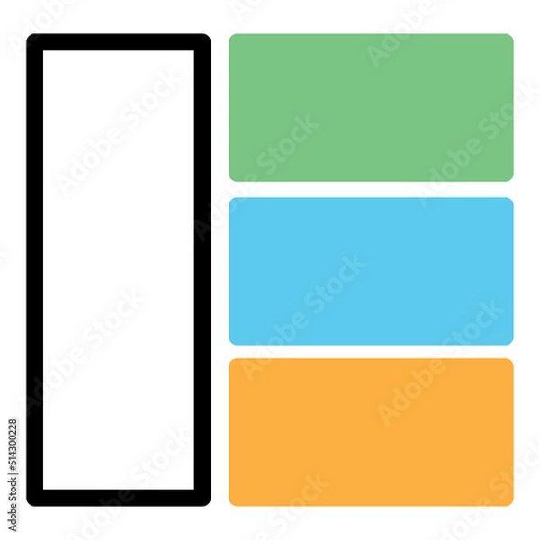 Fototapeta layout icon