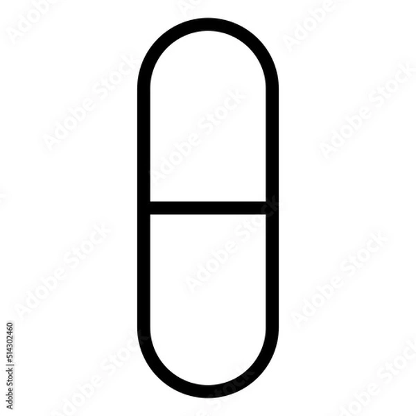 Fototapeta pill icon