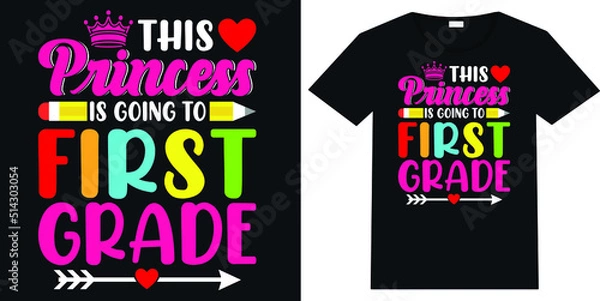 Obraz Happy First Day T-shirt Design