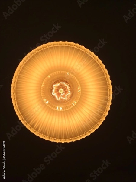 Fototapeta Edison Bulb from Below