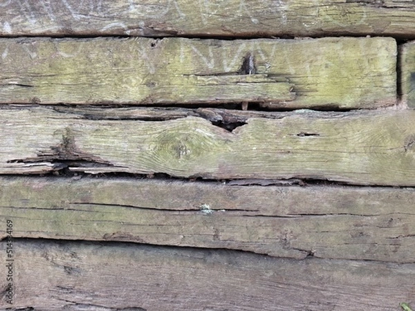 Obraz Aged Wooden Wall