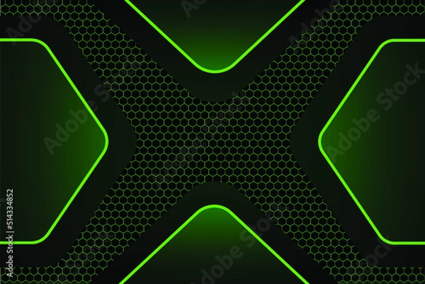 Fototapeta abstract background with hexagons