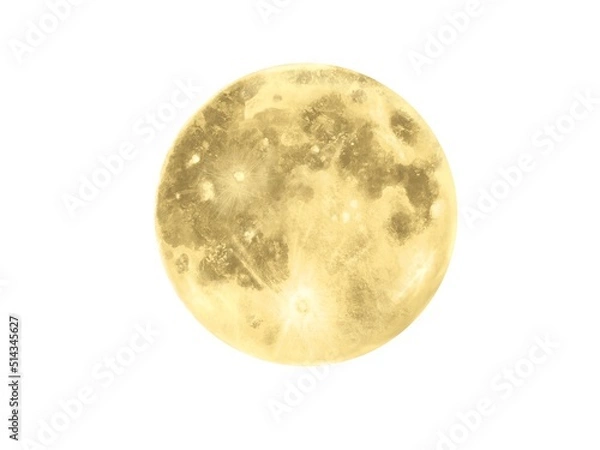 Fototapeta フルムーン・月　手描き素材