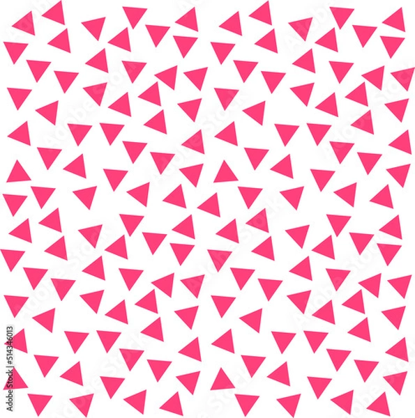 Obraz Abstract background with several small pink triangles laid out in a striped pattern.