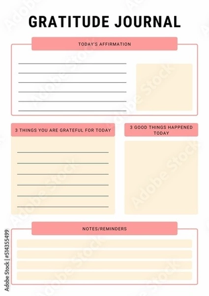 Obraz Gratitude Journal