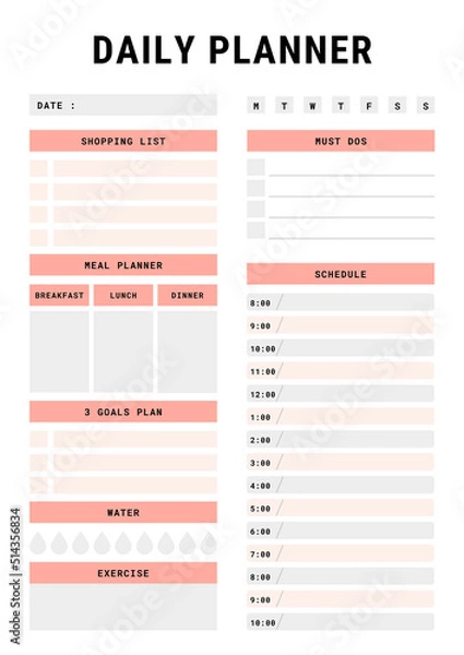 Obraz Daily Planner